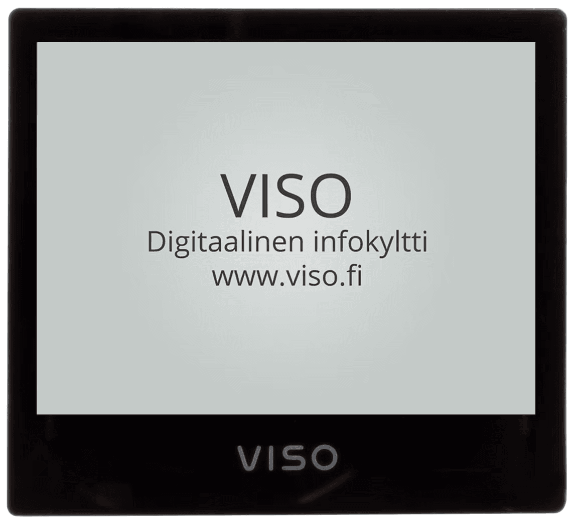 Viso black, silver VISO logo.
